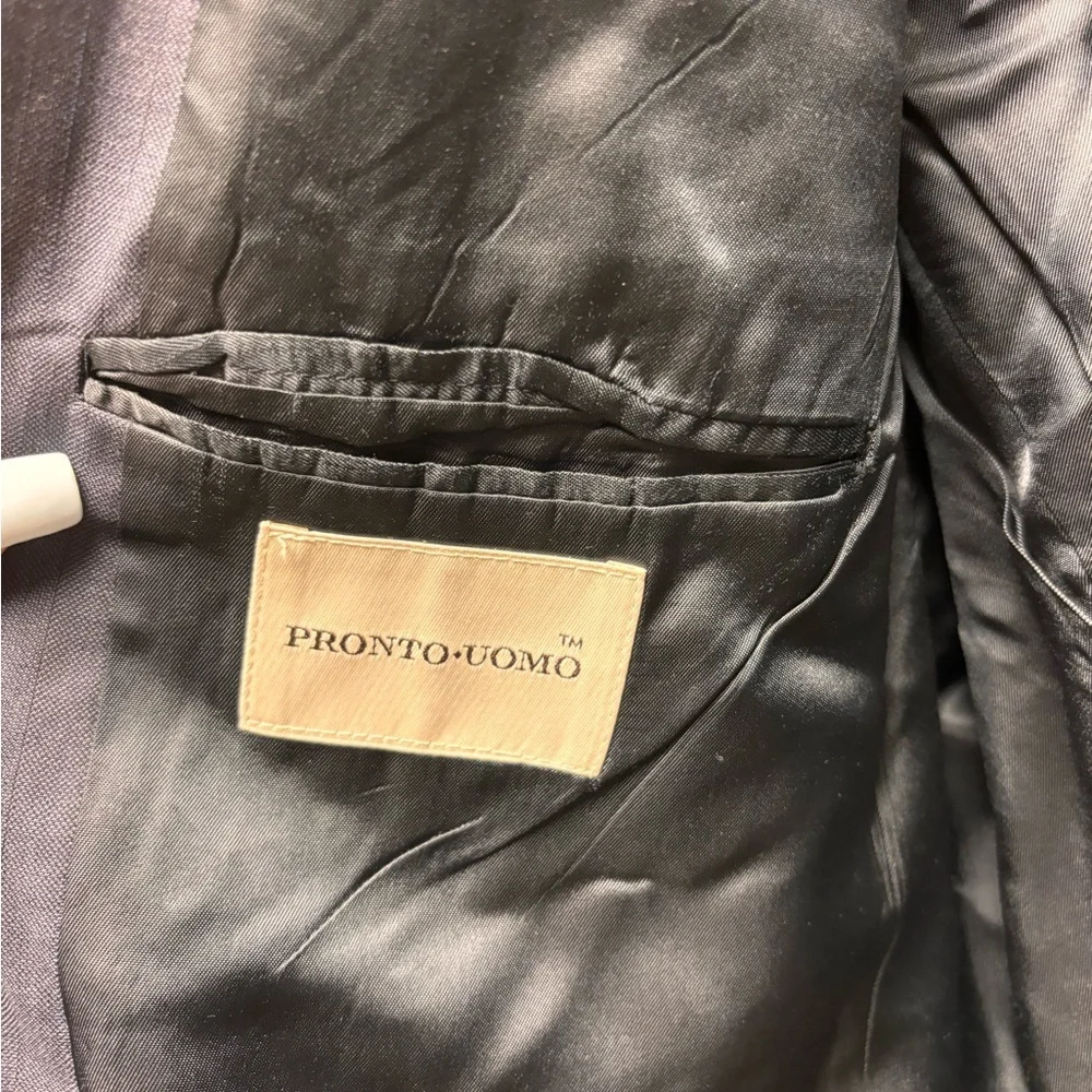 Pronto Uomo Men’s Suit Jacket — Dark Blue (44R)
